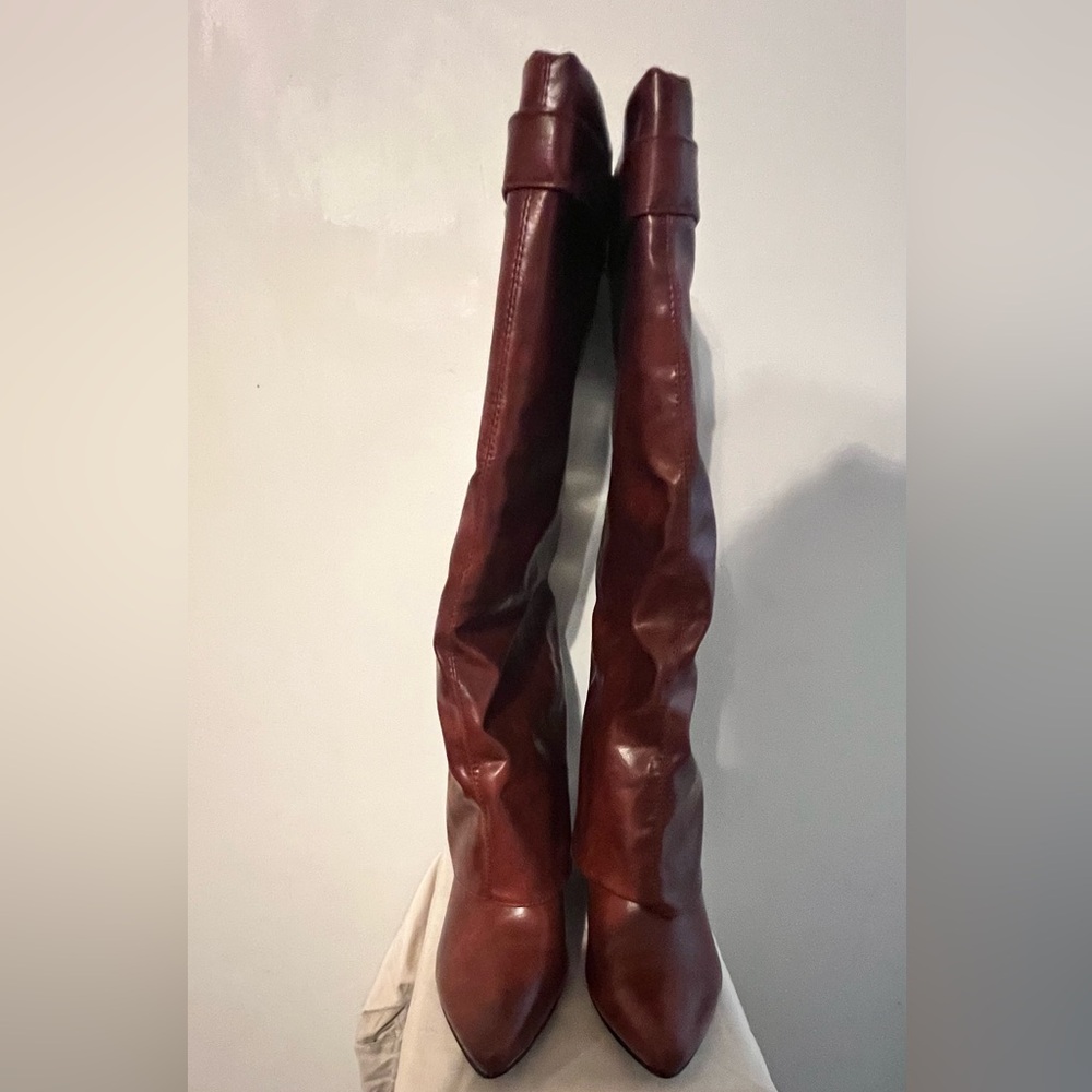 Elegant Leather Over the Knee Boots